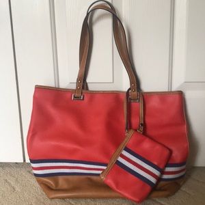 Nine West tote bag with matching mini wallet